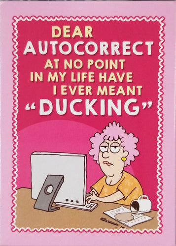 Leanin Tree Auntie Acid Dear Autocorrect Magnet #31555