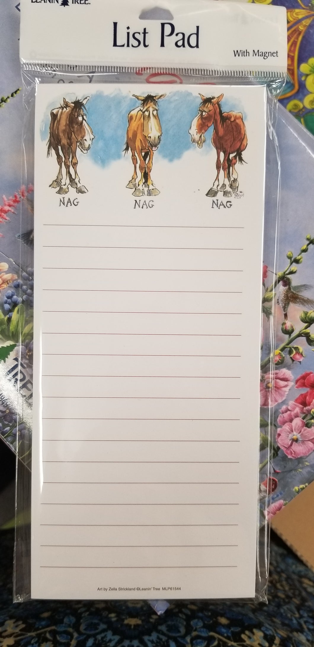 Three Humorous Horses Notepad #61544