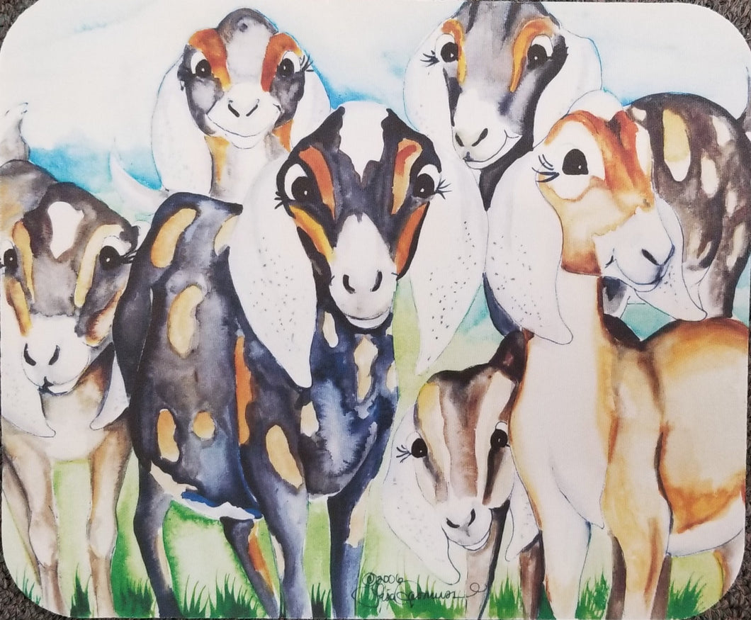 Nubian Goat Herd Mousepad