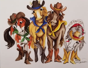 Horse Girls Little Card