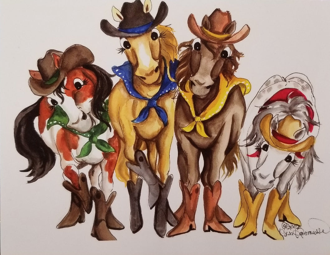 Horse Girls Little Card