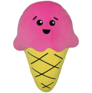 Scented Ice Cream Cone Fleece Embroidered Pillow