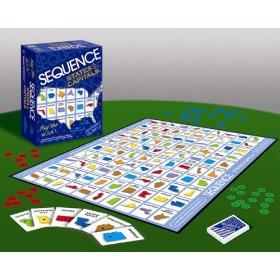 Jax Sequence States & Capitals Board Game