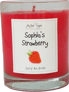 Jenteal Soaps Soy Blend Candle-Sophia's Strawberry