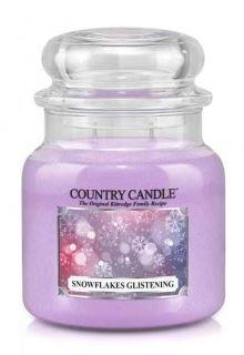 16oz Country Classics Medium Jar Kringle Candle: Snowflakes Glistening