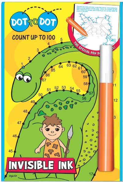 Count up to 100 Dinosaurs Invisible Ink Book