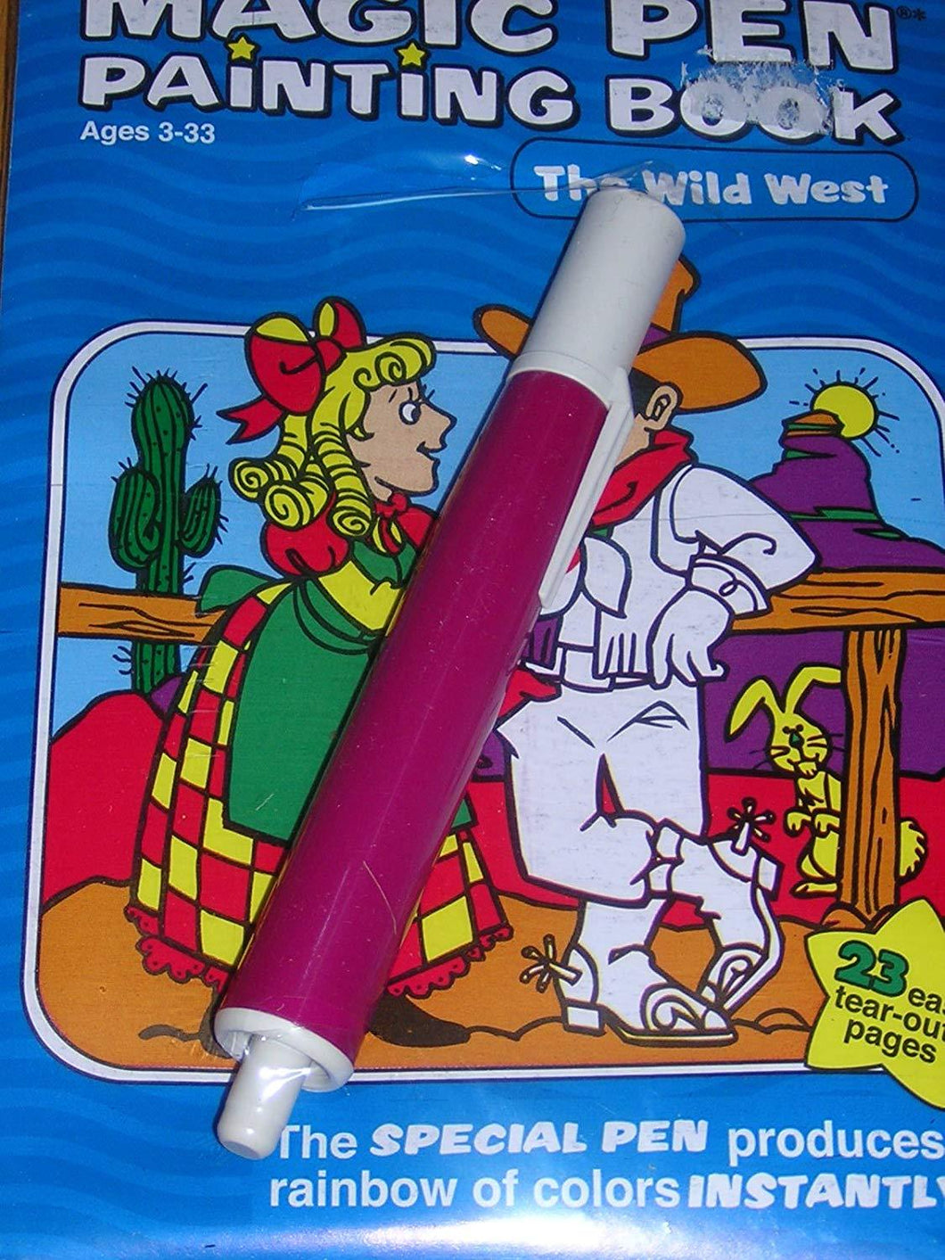 Magic Pen Painting Activity Book-The Wild West