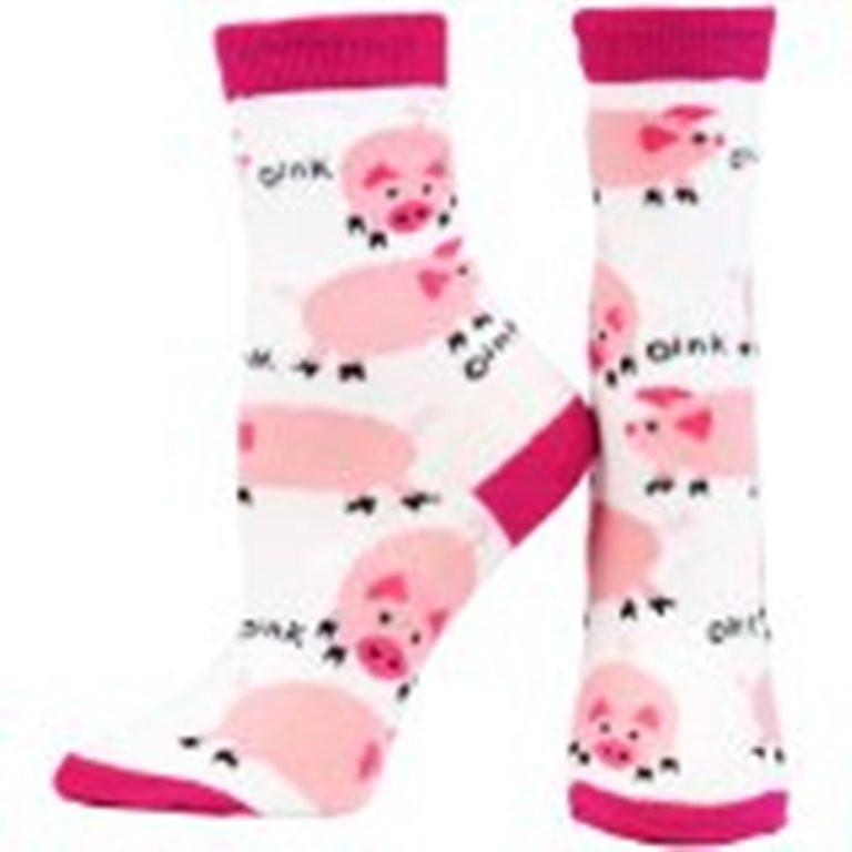 Pigs Oink All-Over Socks  X Large womans 9-11