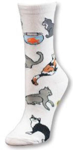 Cat Stuff Socks -Medium