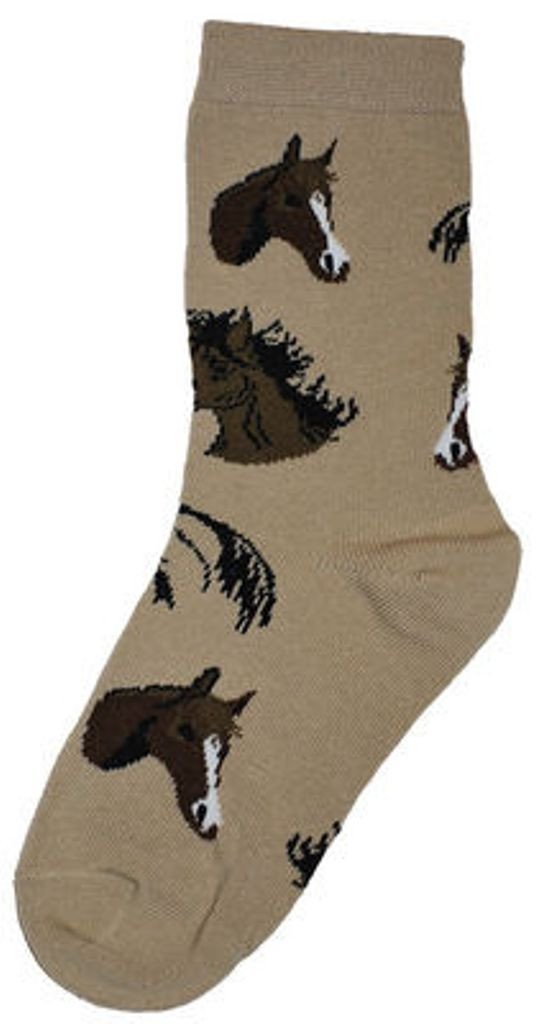 Horse Heads Adult Socks- XL