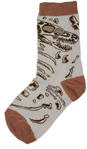 Dino Bones Adult Socks- Medium