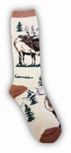 Elk in the Trees Adult Socks- Medium