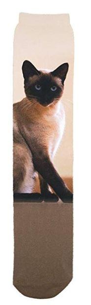 Wild Habitat Siamese Cat Sublimation Tube Socks