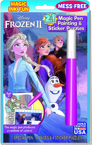 Disney frozen 2 magic pen painting the and sticker puzzles