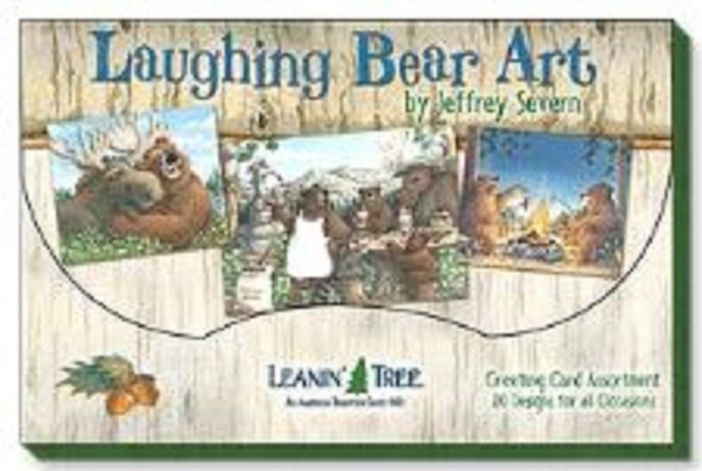 Leanin Tree Laughing Bear Art Greeting Cards Assortment #90760