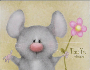 Thank You this much! 8 Blank Notecards and Envelopes