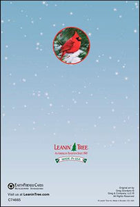 Cardinal Glitter Boxed Christmas Cards #74665-back