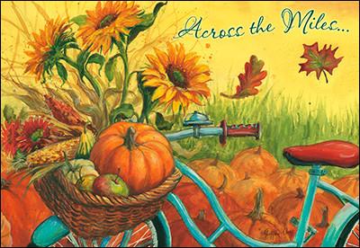 Across the Miles Thanksgiving Greeting Card, Set of 4