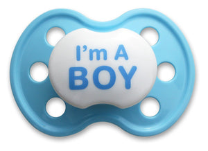 Lots to Say Baby Pacifier-I'm A Boy