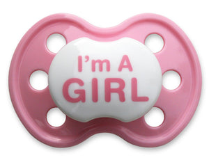 Lots to Say Baby Pacifier-I'm A Girl