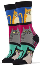 Load image into Gallery viewer, Mod Meow Women&#39;s Crew Socks