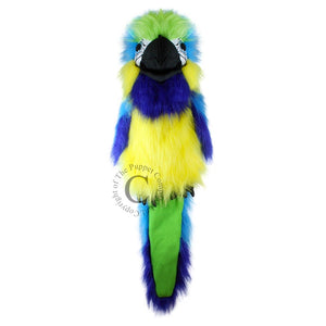 The Puppet Company Large Bird Hand Puppet- Blue and Gold Macaw