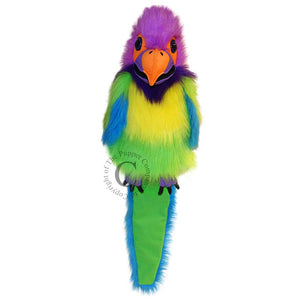 The Puppet Company Large Bird Plum Headed Parakeet Hand Puppet