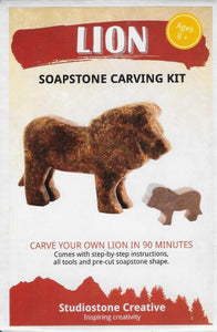 Lion Soapstone Carving Kit