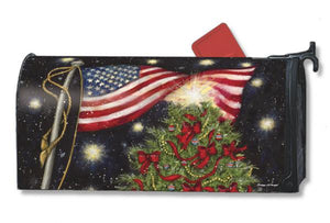 Patriotic Christmas Mail Wrap