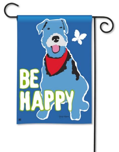Be Happy Garden Flag