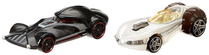 Hot Wheels Star Wars Character Car 2-Pack, Darth Vader vs. Princess Leia