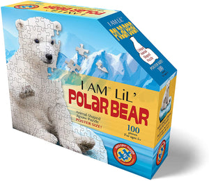 I Am Lil Polar Bear 100pc Shaped Puzzle