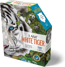 Load image into Gallery viewer, I&#39;m a White Tiger 300pc Shaped Puzzle