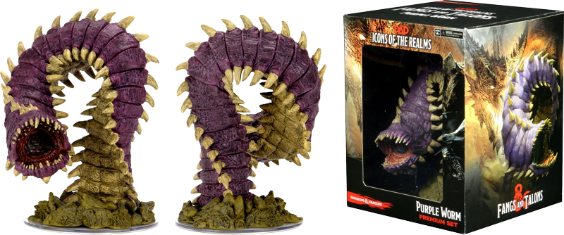 Dungeon & Dragon Icons of the Realm Fangs and Talons Purple Worm