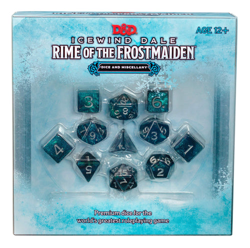 Dungeon's & Dragons Dice  Icewind Dale Rime Frostmaiden