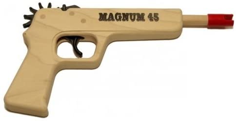 Magnum 45  Rubber Band Pistol 12 shot Red Ammo