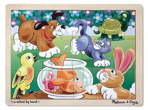 Melissa & Doug Playful Pets Jigsaw Puzzle 12 pc