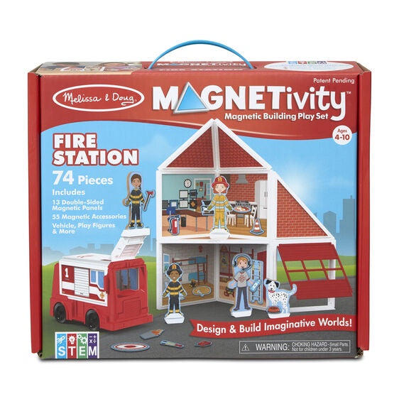 Melissa & Doug Magnetivity-Fire Station-#30654