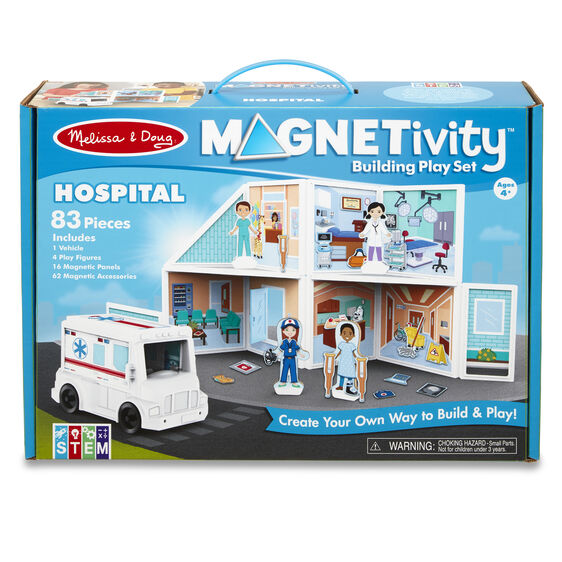 Melissa & Doug Magnetivity Magnetic Building Play Set-Hospital-30655