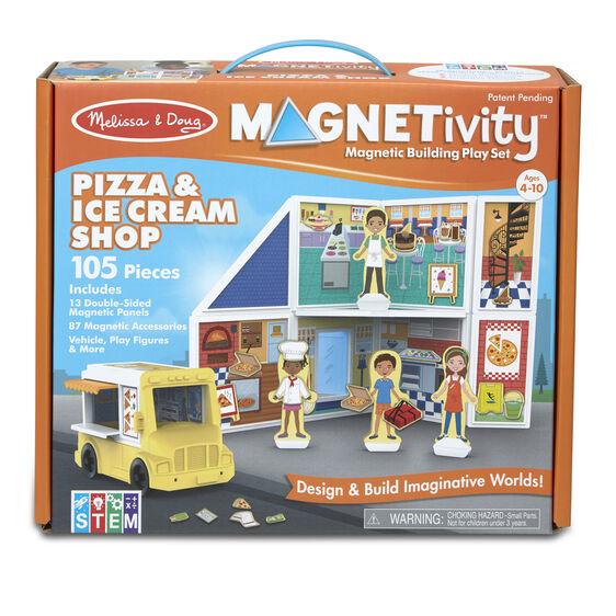 Melissa & Doug Magnetivity Pizza & Ice Cream Shop-#30658