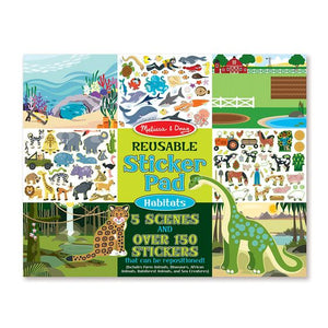 Melissa & Doug Reusable Sticker Pad - Habitats 4196