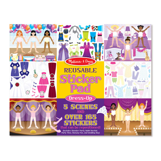 Melissa & Doug Reusable Sticker Pad - Dress-Up 4198
