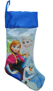 Disney Frozen 20" Slinky Satin Fully Printed Christmas Stocking