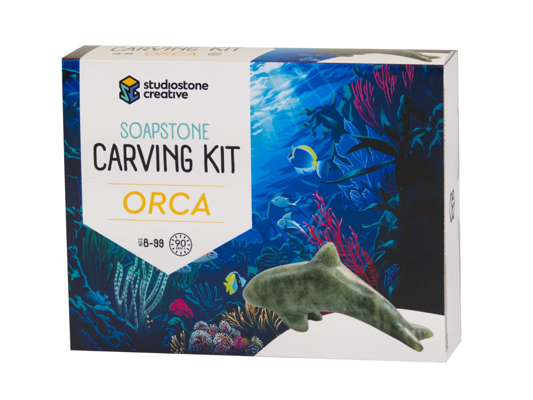 Studiostone Creative Soapstone Carving Kit- Orca