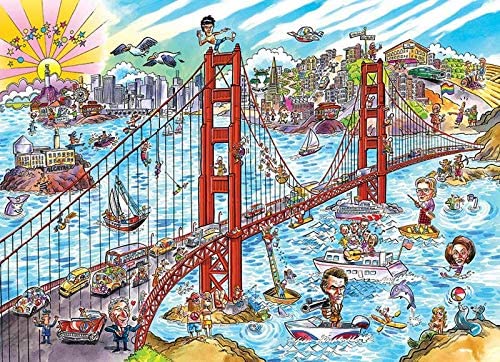 Cobble Hill DoodleTown: San Francisco 1000pc Puzzle