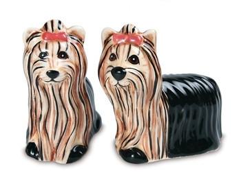 Ralphie & Sherry Kay Yorkshire Terrier Dog Salt & Pepper Shaker Set