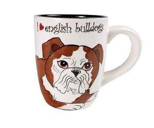 Winston - English Bulldog Dog Mug  4.25"