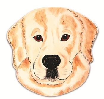 Darcy Golden Retriever Dog Plate 10.75