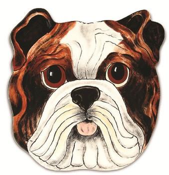Winston English Bulldog Dog Plate 10