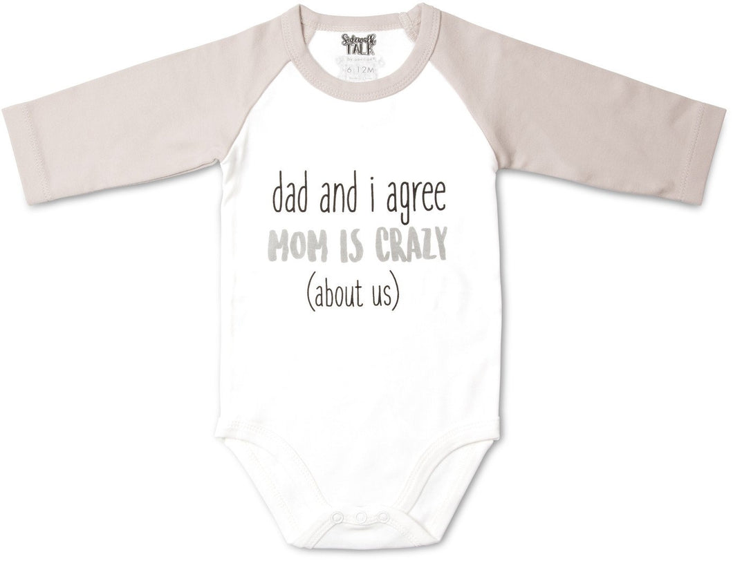 Mom Is Crazy Baby Body Suit - Freedom Day Sales